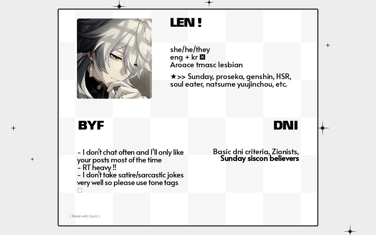 Len's carrd :3